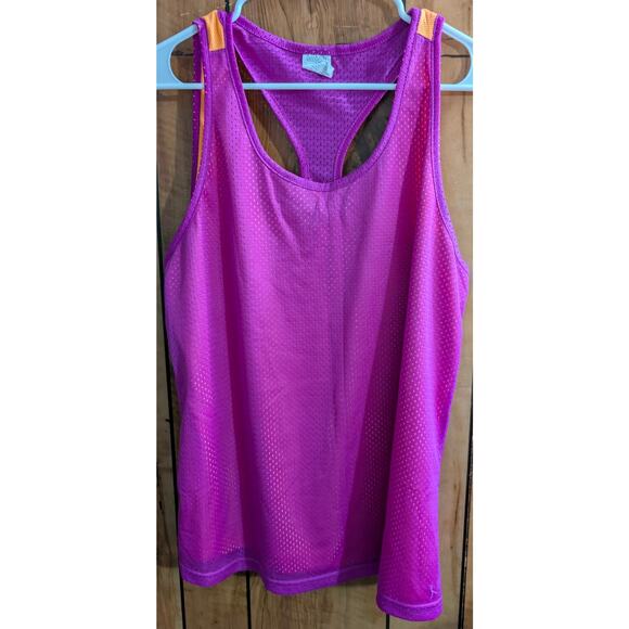 Danskin Now Mesh Tank Top Womens Plus Size Xl 15 17 Sleeveless Racerback Layer - Picture 1 of 5